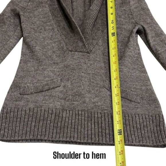 J. Crew Alpaca Blend Plunge V-Neck Long Sleeve Sweater Capsule Cozy Cabincore S - Picture 9 of 9